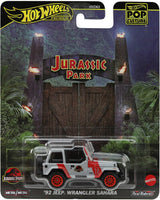 Hot Wheels Jurassic Park '92 Jeep Wrangler Sahara 1:64 Scale Replica
