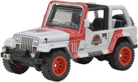 Hot Wheels Jurassic Park '92 Jeep Wrangler Sahara 1:64 Scale Replica
