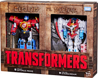 Transformers Timelines Comic Edition Optimus Prime & Starscream Action Figure 2-Pack