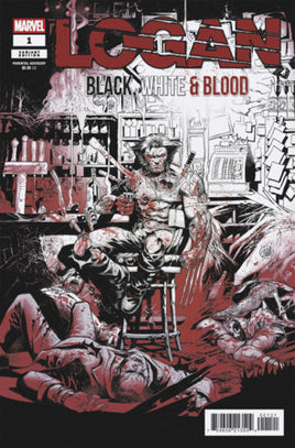 Logan: Black, White & Blood #1 Cover B Adam Kubert Variant