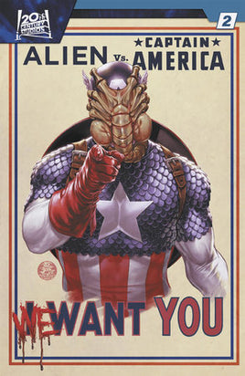 Alien vs. Captain America #2 Cover C Mark Brooks Variant