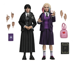 Wednesday Addams (Nevermore Uniform) and Enid Sinclair 8" Scale Clothed Figure 2 Pack