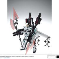 Mobile Suit RX-0 Full Armor Unicorn Gundam Ver.Ka MG 1:100 Scale Model Kit