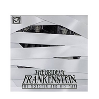 The Bride of Frankenstein 90th Anniversary Monster and His Mate 7" Scale B&W 2 Pack