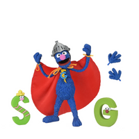 Sesame Street Ultimate Super Grover 7" Scale Figure