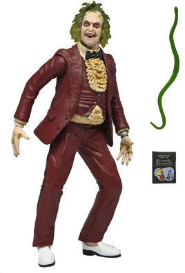 Beetlejuice (1988) Red Tuxedo 7" Scale Figure - Creased Edge