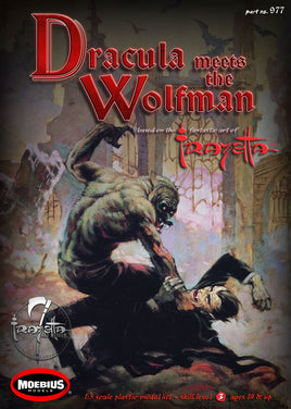 Frazetta Dracula meets the Wolfman 1:8 Scale Model Kit