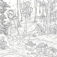 Mythogoria: Frozen Nightmares: A Chilling Horror Coloring Book
