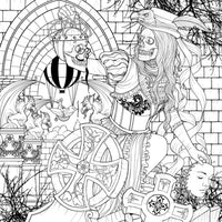 Mythogoria: Nightmare Cabaret: A Dazzling Horror Coloring Book